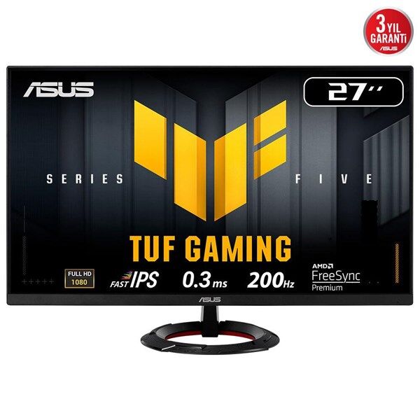 ASUS 27'' FAST IPS TUF GAMING VG279Q5R 0.3MS 200Hz HDMI-DP Gaming Monitör (1920 X 1080)