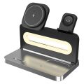 S-LINK SW-CWF120 Telefon Kulaklık Akıllı Saat 15W 3 'in 1 Magsafe Siyah Kablosuz Şarj Cihazı