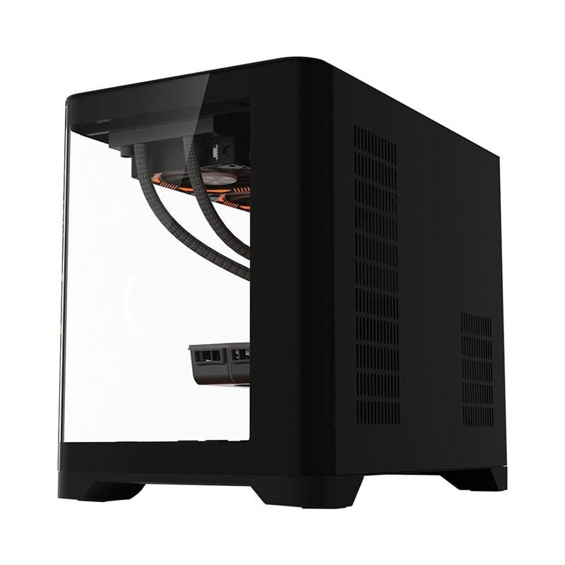 1ST PLAYER UVIEW UV6 SİYAH 750W 80+ SILVER ATX 3.1 ARGB 3X12CM FAN PANORAMİK TEMPERLİ CAM USB 3.0 M-