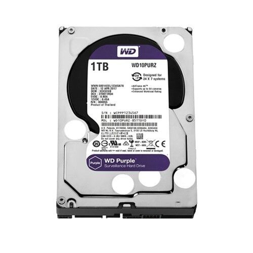 WD 3.5'' 1TB PURPLE WD10PURZ 5400 RPM 64MB SATA-3 Güvenlik Diski