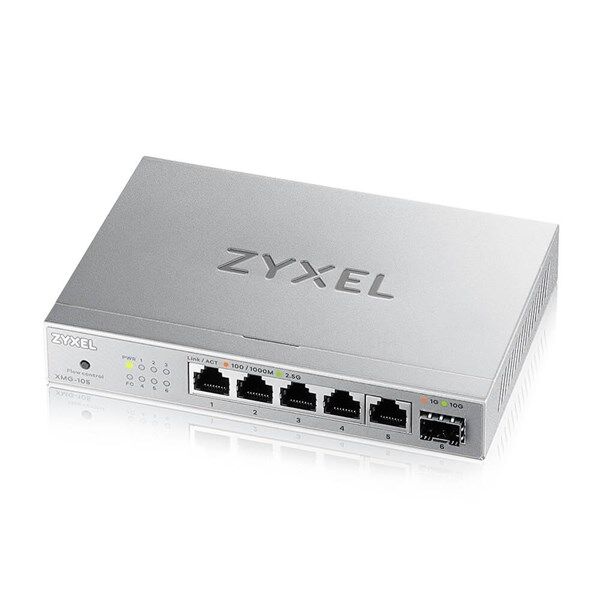ZYXEL 5port XMG-105 2.5 GIGABIT 1-SFP 10GBE YÖNETİLEMEZ SWITCH