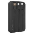S-LINK P135 10000mAh PRM PD20W+QC18W+HSC22.5W 15W Magsafe Dahili Kablo Siyah Gizli LED Taşınabilir Pil Şarj Cihazı Power