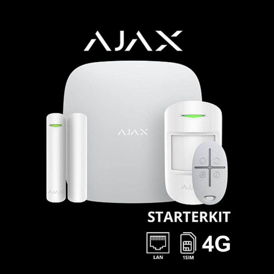 AJAX Starterkit 4G Alarm Seti Siyah