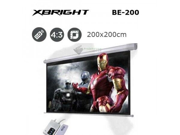 XBRIGHT Motorlu Projeksiyon Perdesi BE-200