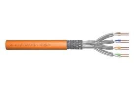 AGER CAT7 S-FTP 23/1AWG Turuncu 500m Makara Saf Bakır Kablo 0.57mm AC-604-5-OR