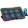 GAMEBOOSTER GB-NS61 15-17'' Siyah 6-Fanlı Notebook Soğutucu