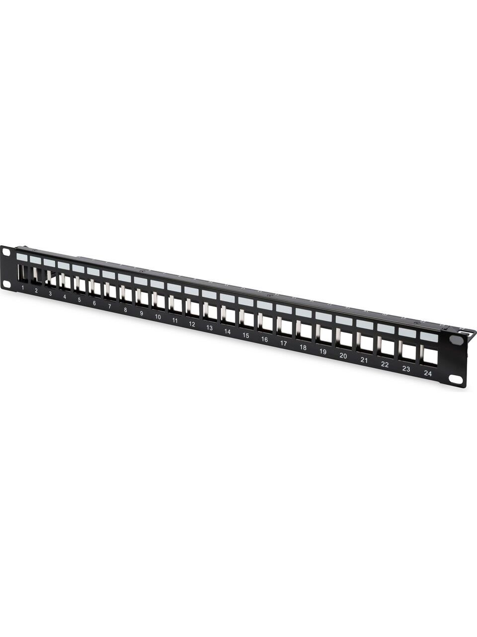 DIJITUS DN-91411 24 PORT BOS PATCH PANEL ZIRHLI 1U SIYAH RENK