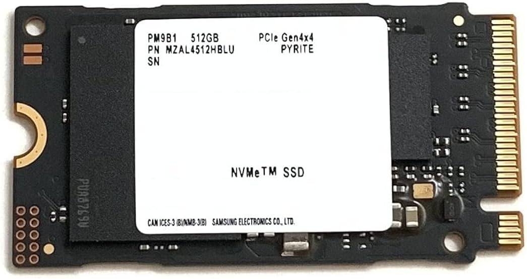 SAMSUNG 512GB  PM9B1 MZVL4512HBLU 3500-2500MB/s 2242 M2 NVME GEN4 Disk Kutusuz
