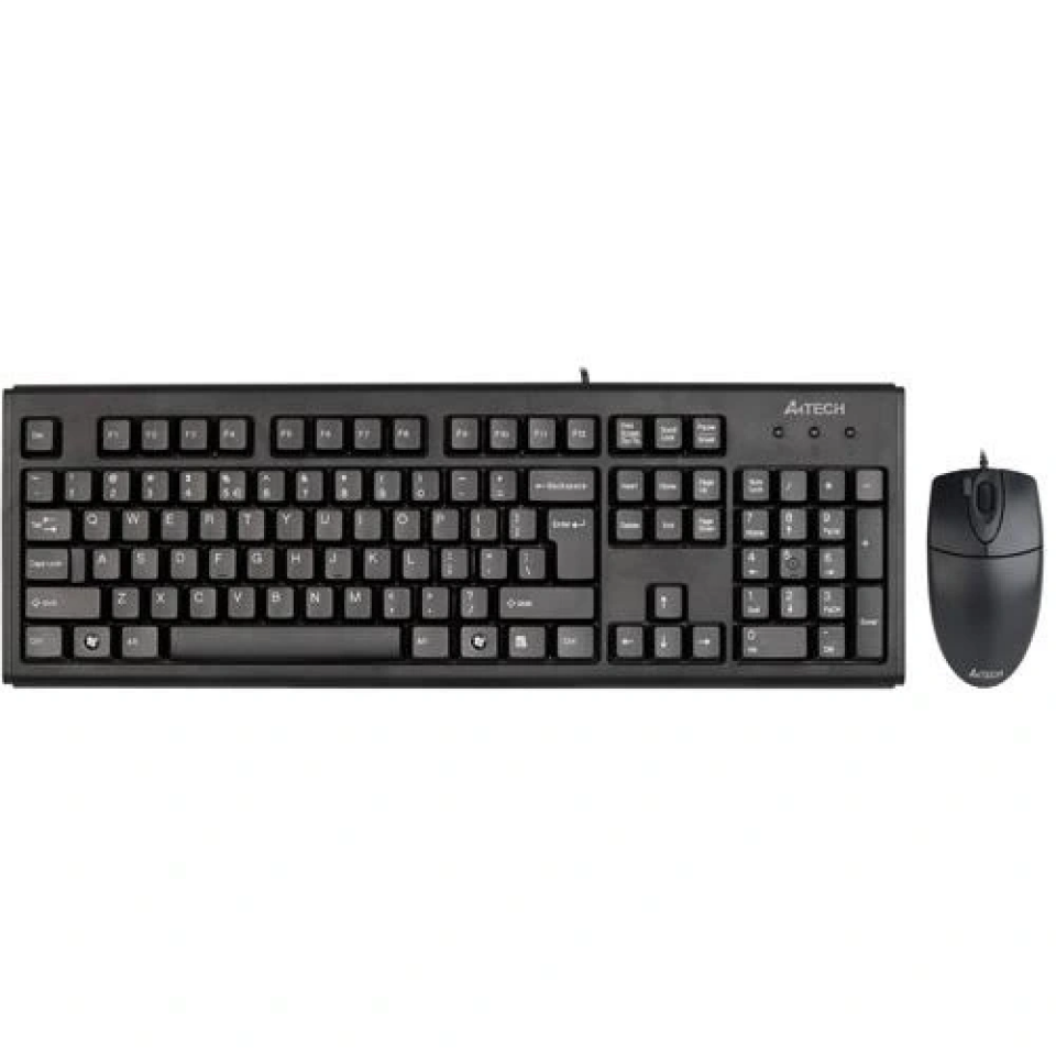 A4TECH KM-72620D Kablolu USB Q Trk Siyah Klavye - Mouse Set