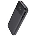 22.5W Dahili Kablolu LCD Siyah Taşınabilir Şarj Cihazı Powerbank