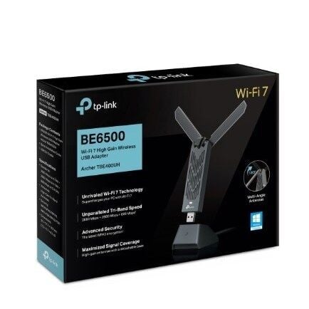 TP-LINK ARCHER TBE400UH BE6500 WİFİ7 KABLOSUZ TRI-BAND USB 3.0 ADAPTÖR