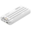 POWERBOOST PRIME 130W 10000mAh 22.5W Dahili Kablolu LCD Beyaz Taşınabilir Şarj Cihazı Powerbank