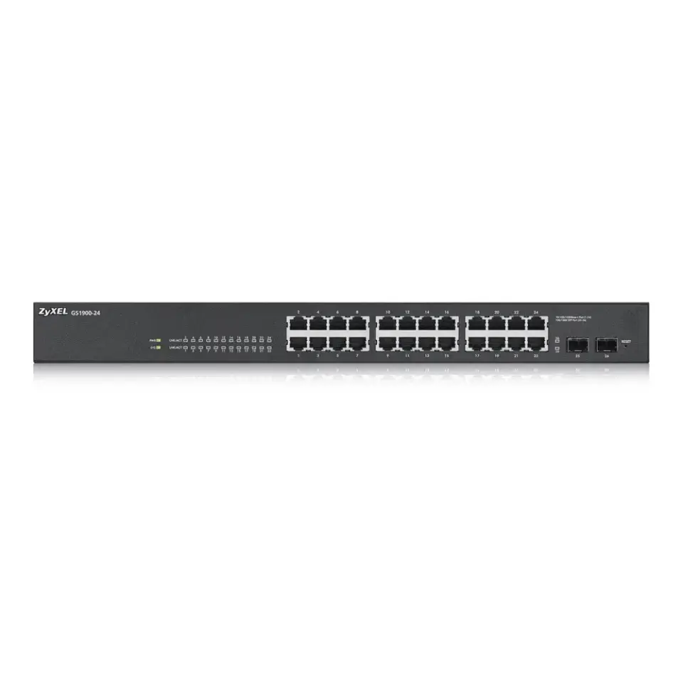 Zyxel GS1900-24EP 24Port 10/100/1000+12Port PoE Gigabit Smart Switch