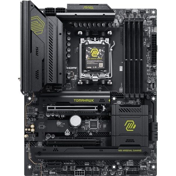 MSI MAG B850 TOMAHAWK WIFI7 DDR5 HDMI-USBC DP PCIE 5.0 AM5 ATX