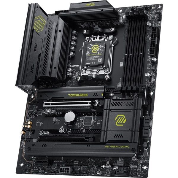 MSI MAG B850 TOMAHAWK WIFI7 DDR5 HDMI-USBC DP PCIE 5.0 AM5 ATX