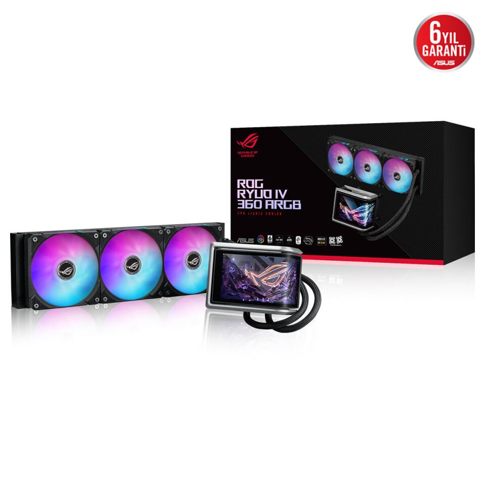 ASUS ROG RYUO IV SLC 360MM ARGB SIVI İŞLEMCİ SOGUTUCUSU