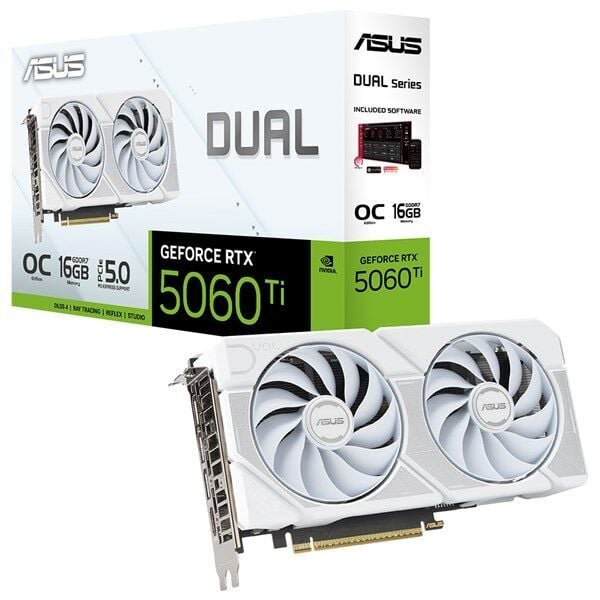 ASUS DUAL 16GB RTX 5060 Tİ 016G GDDR7 128BİT WHITE EDITION
