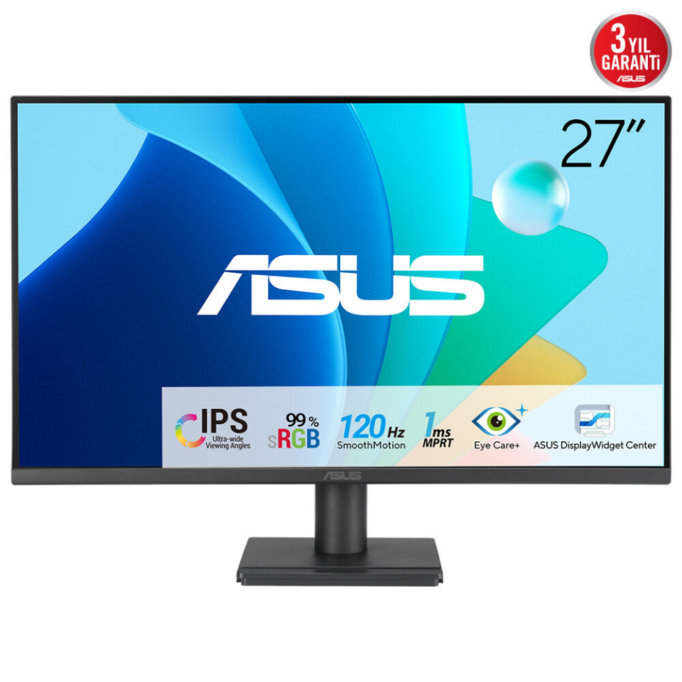ASUS 27'' IPS VA279HG 1ms 120Hz HDMI-VGA Ev Ofis Tipi Monitör (1920 X 1080)