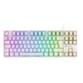 GAMEBOOSTER G23W Enigma TKL Rainbow Aydınlatmalı Red Switch Mekanik Beyaz Oyun Klavyesi