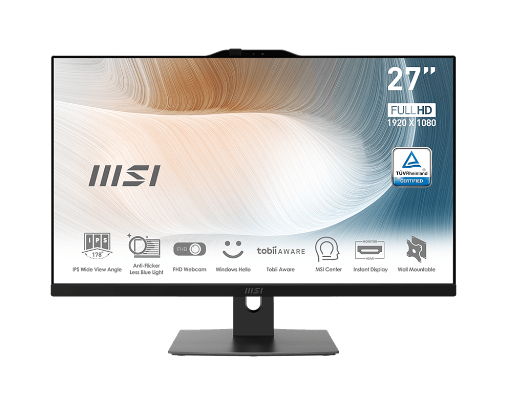 MSI MODEN AM272P 12M-1258XTR 27'' 16:9 (1920X1080) İ5-1235U-8GB DDR4 RAM-500GB SSD- FDOS AIO PC