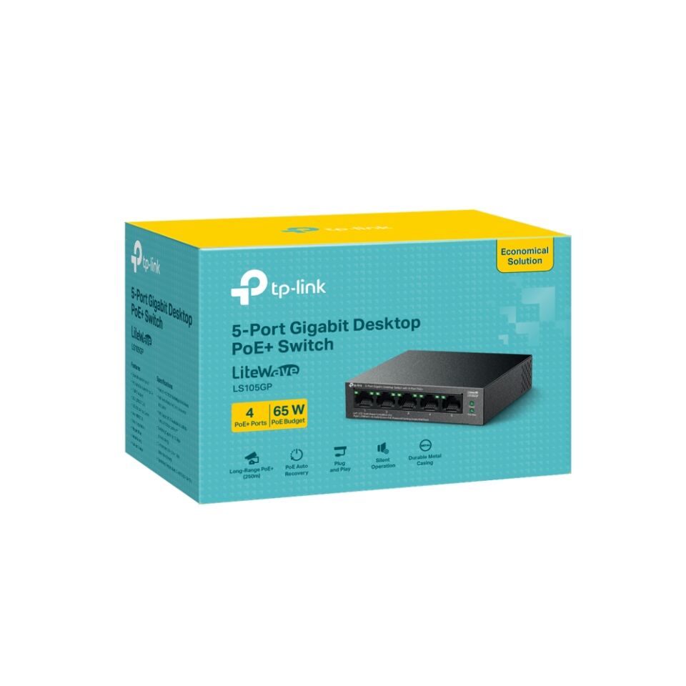 TP-Link LS105GP 5Port 10/100/1000 Mbps Gigabit PoE Switch