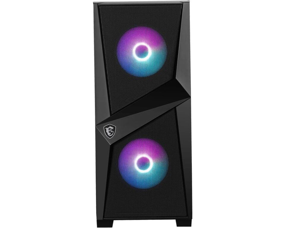 MSI MAG FORGE 100R TEMPERLI CAM ARGB PSU YOK 2X120MM 1X120MM GAMING ATX KASA SİYAH