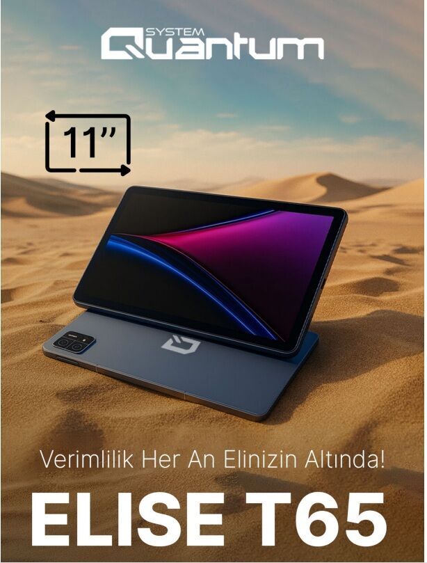 QUANTUM 11'' 8-çekirdek 8GB RAM- 256GB- 5G LTE Android Tablet / ELISE T65