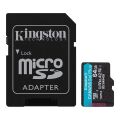KINGSTON 64GB CANVASGO+ SDCG4/64GB MICRO-SD HAFIZA KARTI