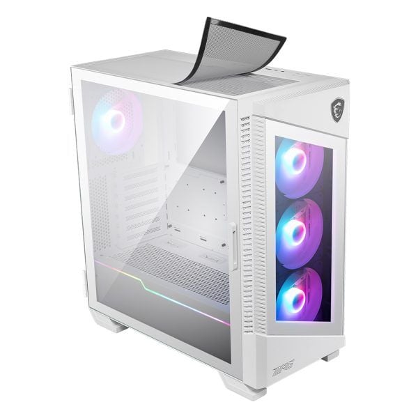 MSI MPG VELOX 100R WHITE TEMPERLİ CAM ARGB PSU YOK 3X120MM 1X120MM FAN GAMING BİLGİSAYAR KASASI