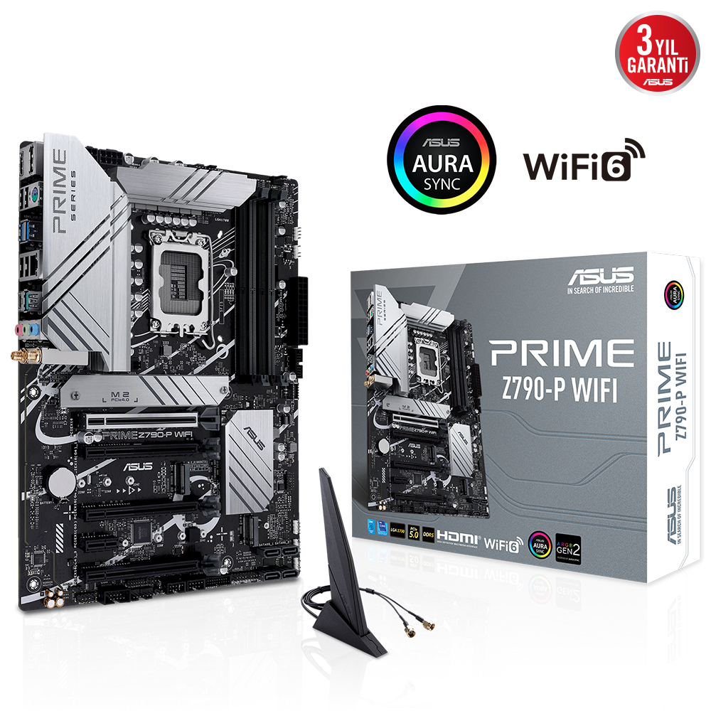 ASUS PRIME Z790-P WIFI6 DDR5 HDMI DP PCIE 4.0 1700p ATX