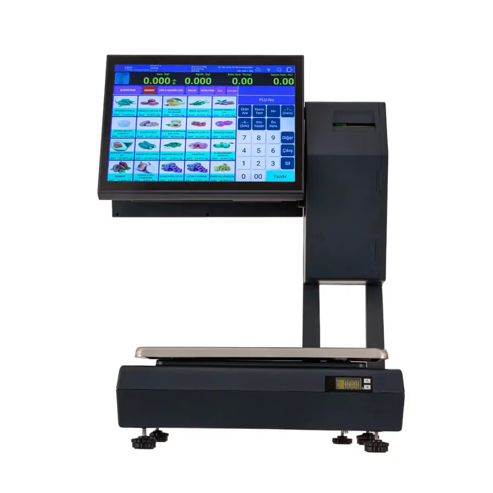 CEOPOS CF-A Çift Ekran 15’’ Cam Terazi 30 KG