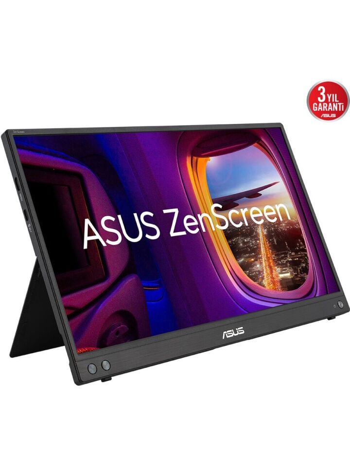 ASUS 15.6'' IPS Dokunmatik ZenScreen MB16AMTR 5ms 60Hz mHDMI-TypeC Bataryalı Taşınabilir Monitör 1920x1080