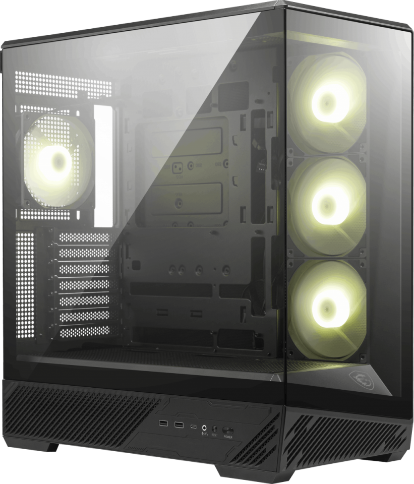 MSI MAG PANO 130R PZ PANORAMIK GAMING MID-TOWER PC KASASI SİYAH