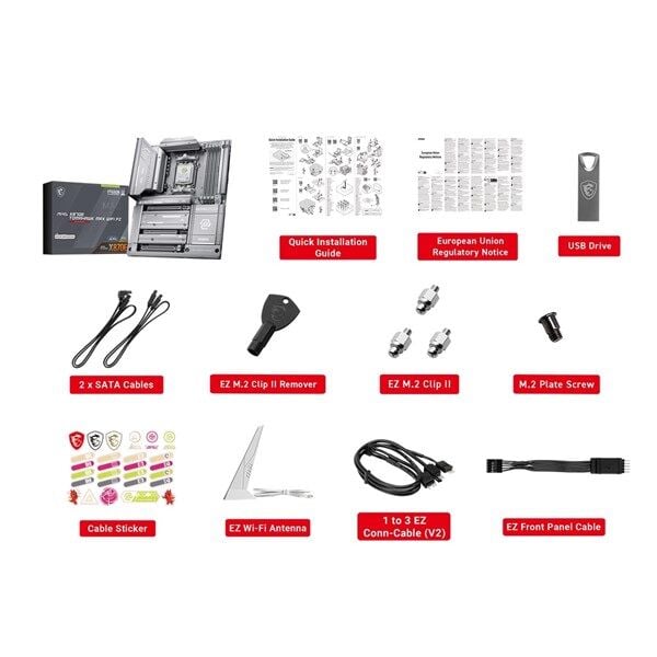 MSI X870e TOMAHAWK MAX PZ WIFI7 DDR5 HDMI-DP PCIE 5.0 AM5 ATX