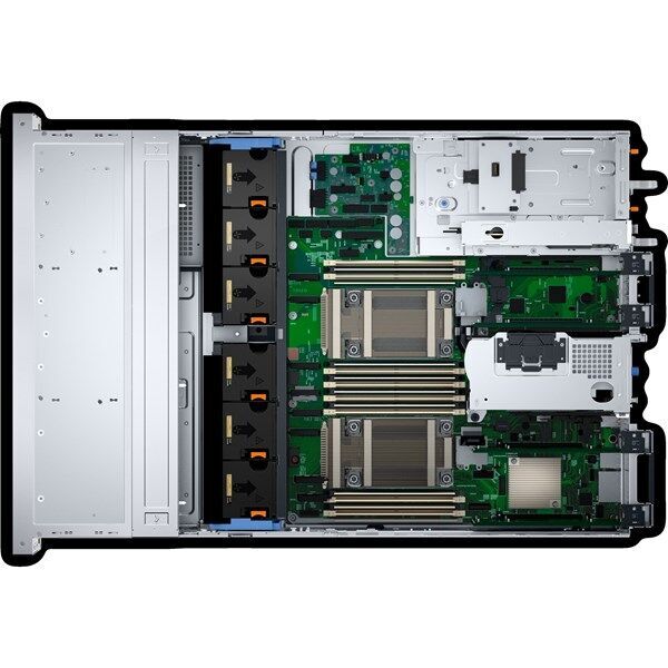 DELL 2xSilver 4410Y R760XS R760XS_1 64GB DDR5 RDIMM- 2x960gb SSD 2x1100w Titanium 2U Rack Sunucu