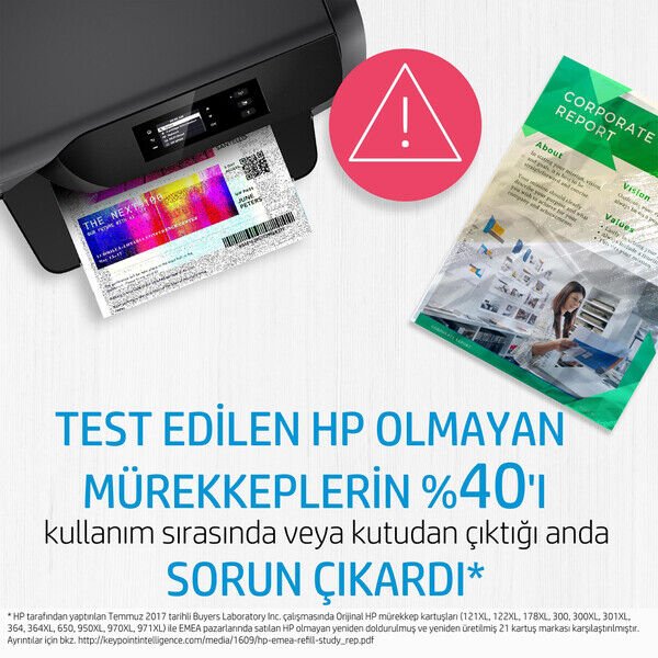 HP 652 F6V25AE Mürekkep Kartuş Siyah 360 Sayfa