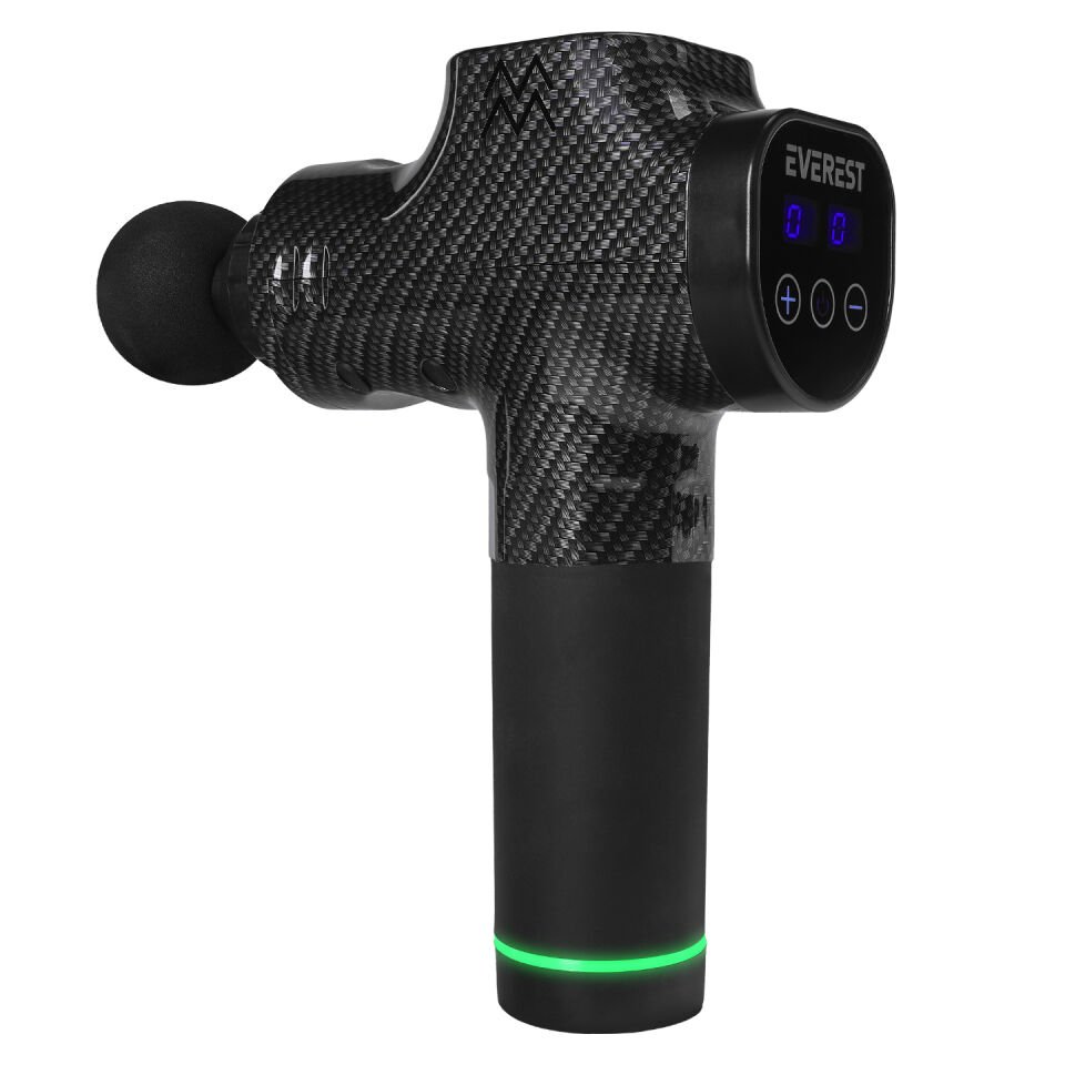 Everest EV-MT51 El Tipi Karbon Fiber/Siyah 2500mAh 30 Kademeli Hız Masaj Aleti