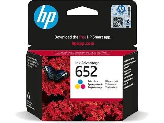 HP F6V24AE Mürekkep Kartuş 3 Renkli (652)