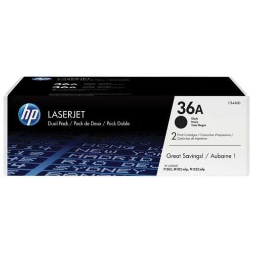 HP 36A Black Siyah Çiftli 2.000 Sayfa Toner CB436AD - M1522NF