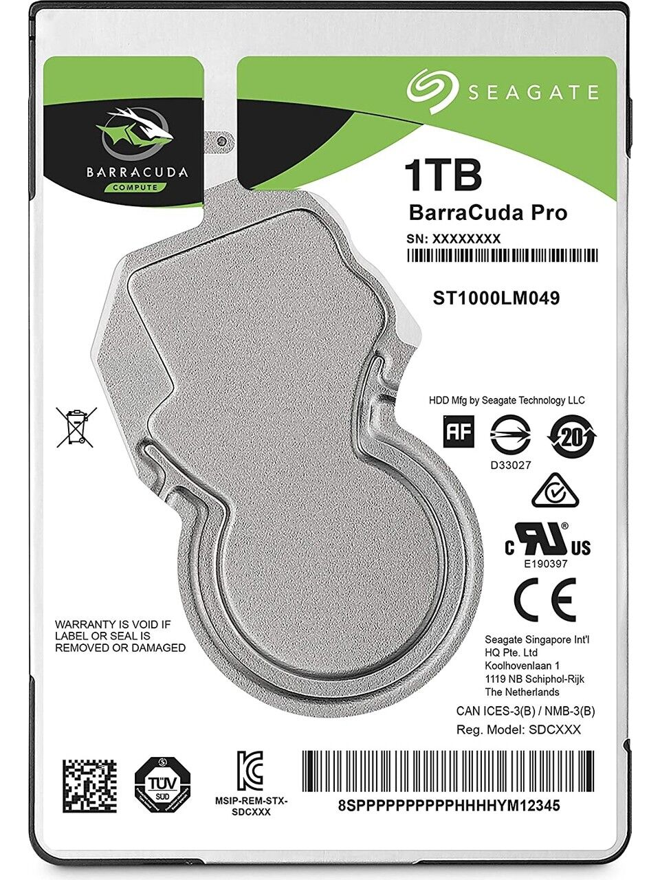 SEAGATE 1TB 2.5'' BARRACUDA ST1000LM049 7200rpm 128mb SATA-3 Notebook Harddisk