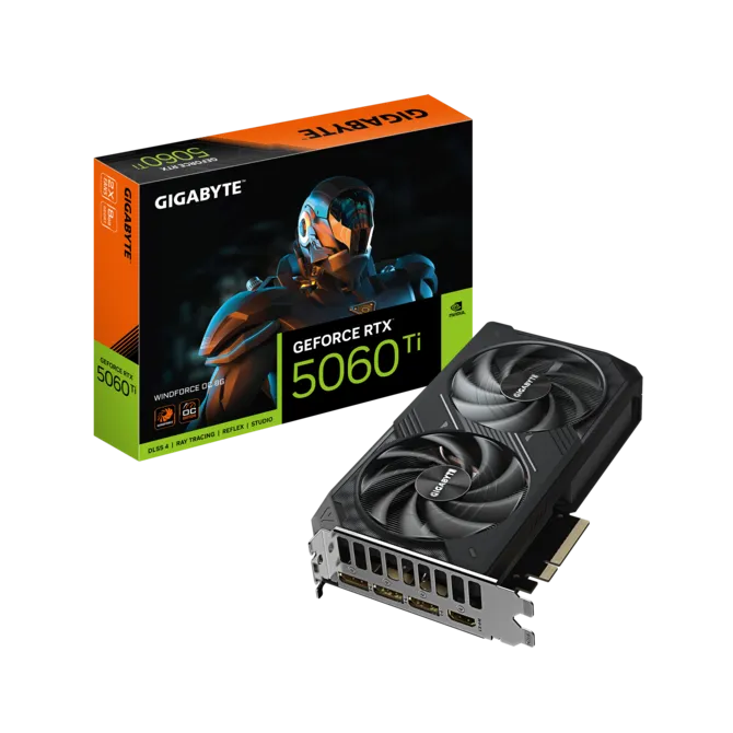 GIGABYTE 8GB RTX5060Ti WINDFORCE OC GV-N506TWF2OC-8GD GDDR7 128Bit HDMI-DP PCIE 5.0