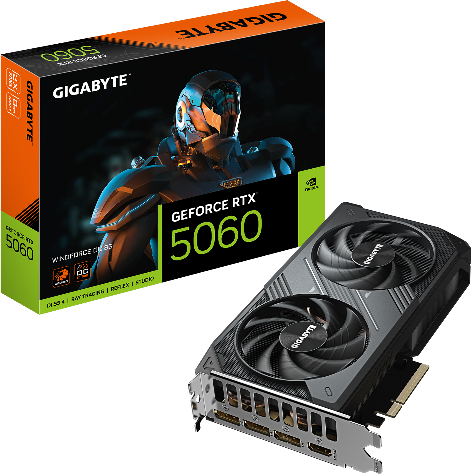 GIGABYTE 8GB RTX5060 WINDFORCE OC GV-N5060WF2OC-8GD GDDR7 128Bit HDMI DP PCIe 5.0