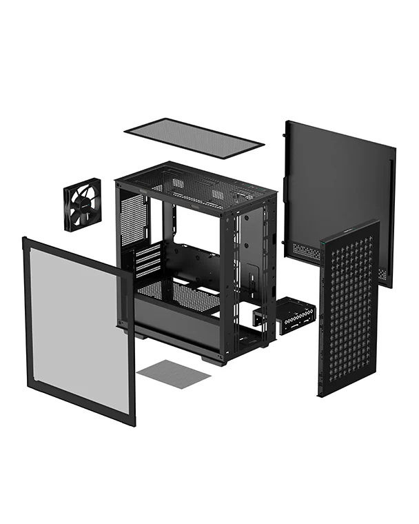 DEEPCOOL CH370 Gaming MICRO ATX PC Kasası 4X RGB FANLI
