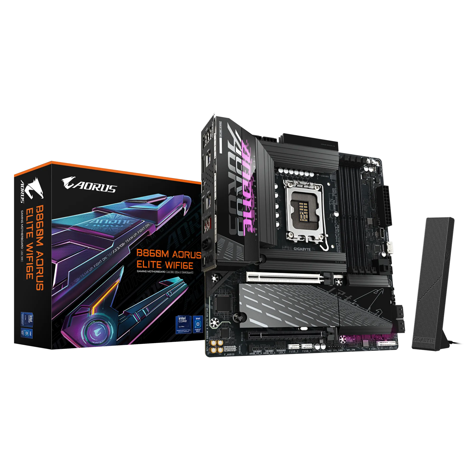 GIGABYTE B860M AORUS ELITE WIFI6E DDR5 HDMI-DP PCIE 5.0 1851p mATX