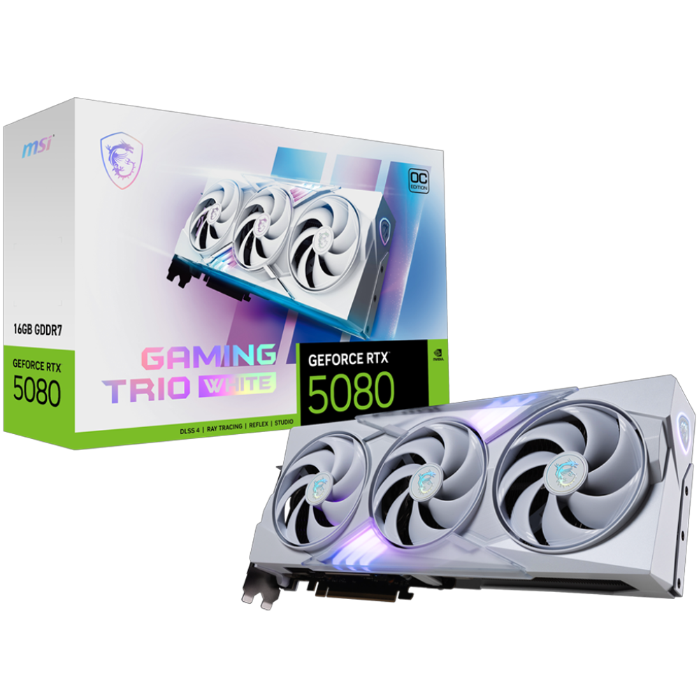 MSI VGA GEFORCE RTX 5080 16G GAMING TRIO OC 16GB GDRR7 256B DX12