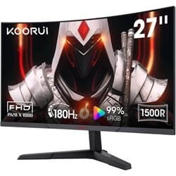Koorui 27'' 27E6CA Curved 180Hz Gaming Monitör Siyah 1ms
