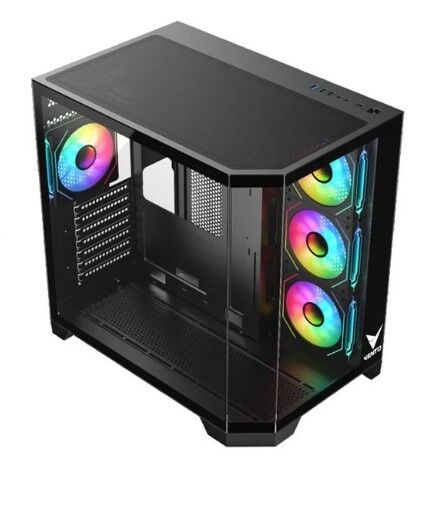 VENTO VG4204FA Panoramik Gaming EATX PC Kasası Siyah