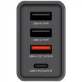 VERBATIM CHR-30EU1 30W 4 Bağlantı Noktalı USB Duvar Şarj Cihazı - Siyah