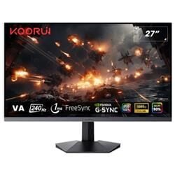 Koorui 27'' GN02 Gaming 240Hz Monitör Siyah 1ms