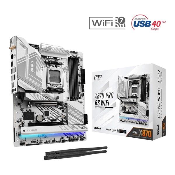 ASROCK X870 PRO RF WIFI7 DDR5 HDMI-DP TYPEC PCIE 5.0 AM5 ATX